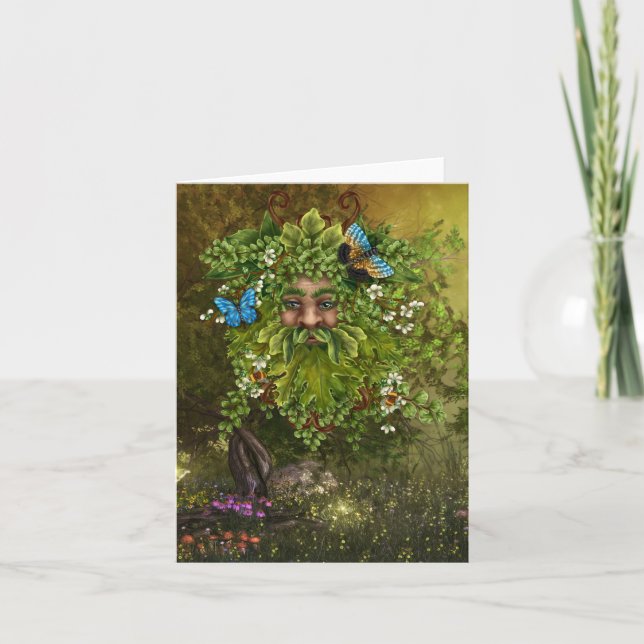 Enchanted Forest Man All Occasion Greeting Card (Front)
