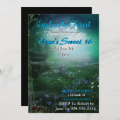 Enchanted Forest Moonlight Invitation (Front/Back)