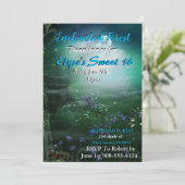 Enchanted Forest Moonlight Invitation (Standing Front)