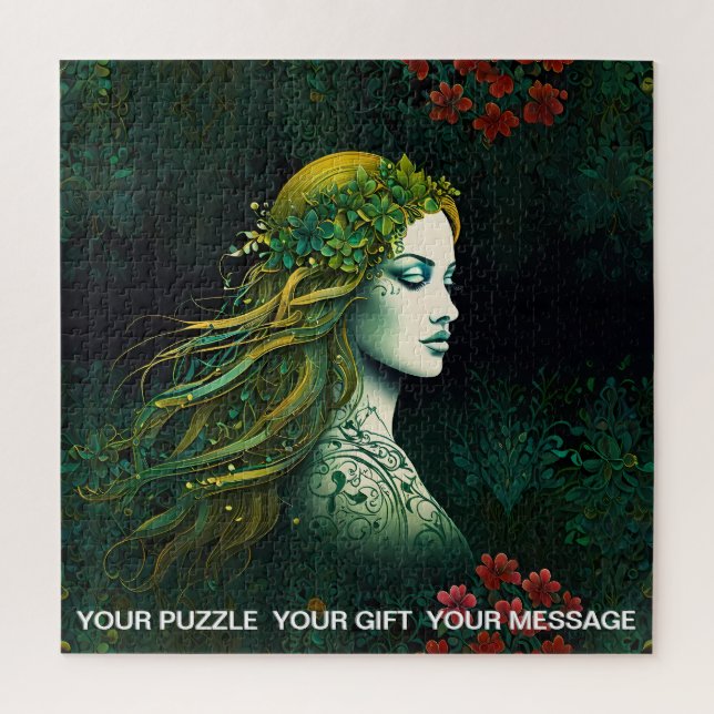 Enchanted Forest Muse Jigsaw Puzzle (Vertical)