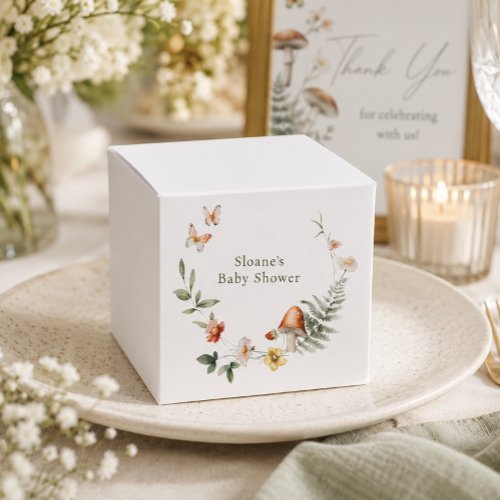 Enchanted Forest Mushroom Bridal Shower Favor Boxes
