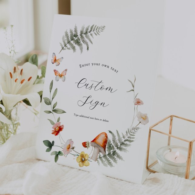 Enchanted Forest Mushroom Custom Sign (Creator Uploaded)