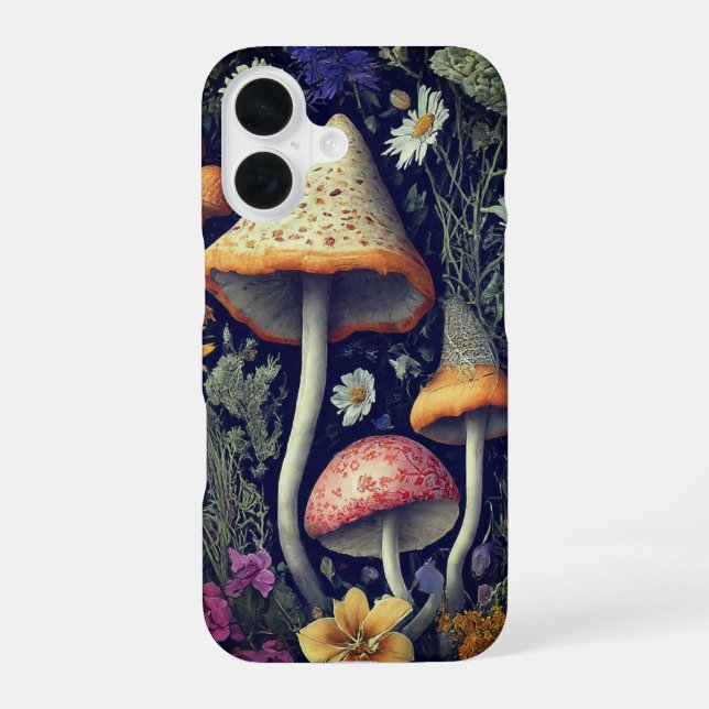 Enchanted Forest Mushrooms Iphone Case (Back)