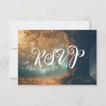 Enchanted Forest Oak Tree Fairy Lights RSVP Invitation