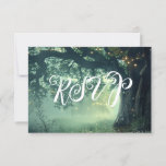 Enchanted Forest Oak Tree Fairy Lights RSVP Invitation