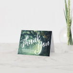 Enchanted Forest Oak Tree Fairy Lights Wedding Card