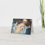 Enchanted Forest Oak Tree Fairy Lights Wedding Card