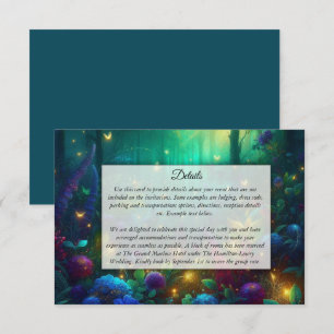 Enchanted Forest of Radiant Jewels Enclosure Card