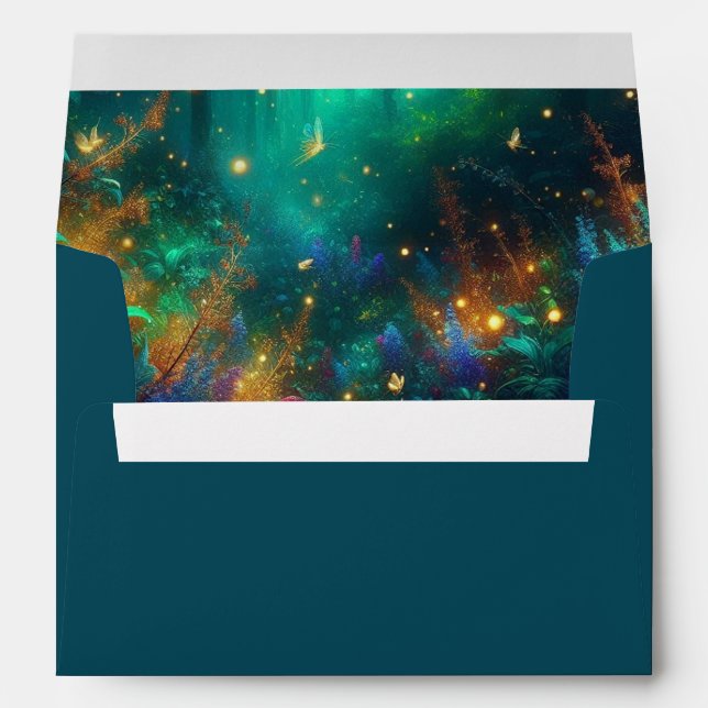 Enchanted Forest of Radiant Jewels Envelope (Back (Bottom))