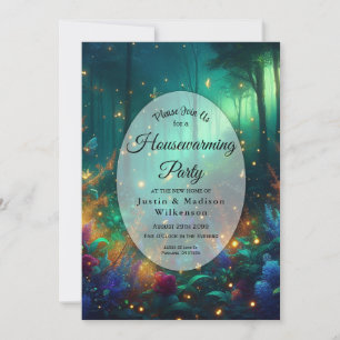 Enchanted Forest of Radiant Jewels Housewarming Invitation