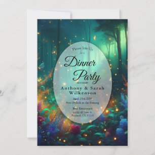 Enchanted Forest of Radiant Jewels Restaurant  Invitation