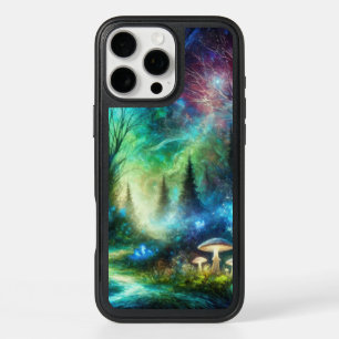 Enchanted Forest Path Glowing Mushrooms Cosmic Sky iPhone 16 Pro Max Case