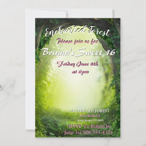 Enchanted Forest Path Invitation