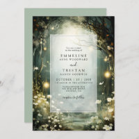 Enchanted Forest Path Of Flowers Green Wedding