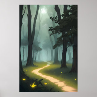 Enchanted Forest Path Poster