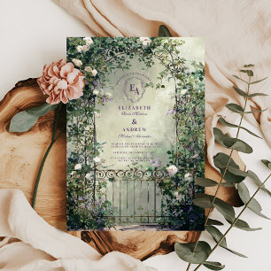Enchanted Forest Path Romantic Wedding Invitation