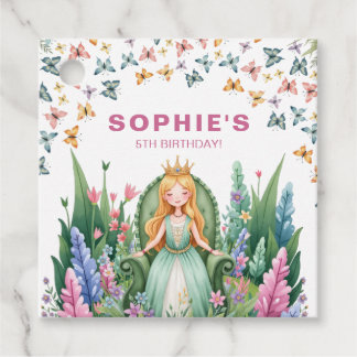 Enchanted Forest Princess Birthday Favor Tags