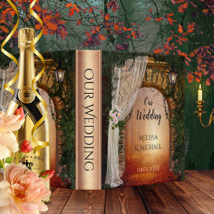 Enchanted Forest Rose Gold Wedding Binder