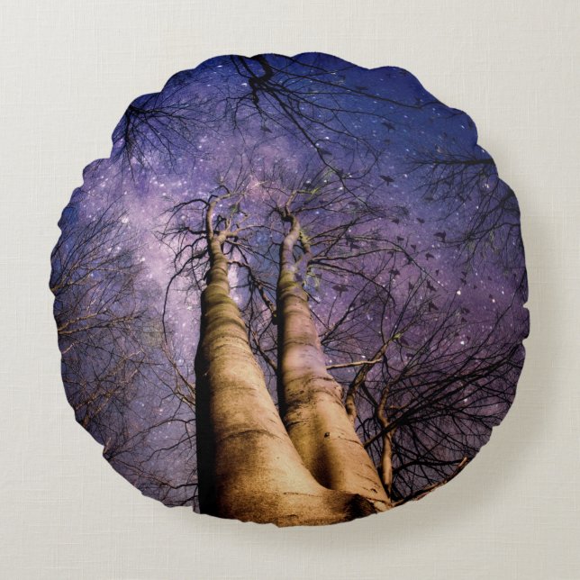 Enchanted Forest Round Pillow (Front)