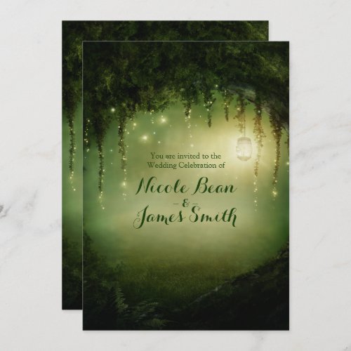 Enchanted Forest Rustic Wedding Invitations