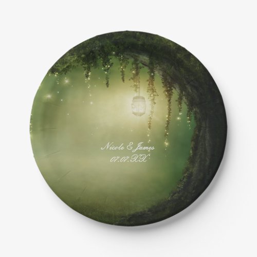 Enchanted Forest Rustic Wedding Party Plates