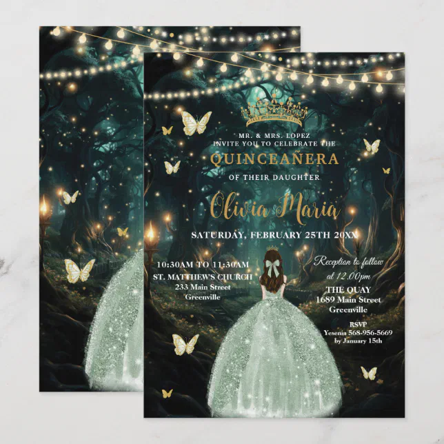 green emerald velvet dress Rachel Allan RQ2224 Long Ball Gown Sequin Quinceanera Dress – The Dress  Outlet main image 0