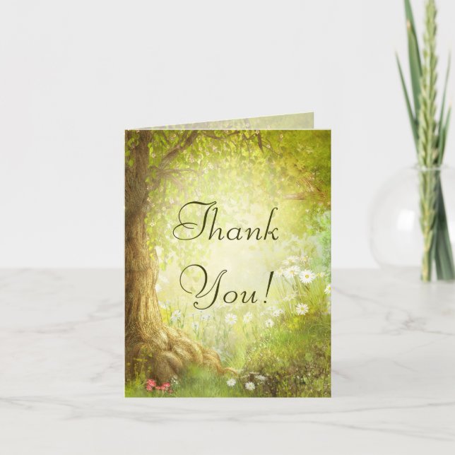 Enchanted Forest Scene Thank You (Front)