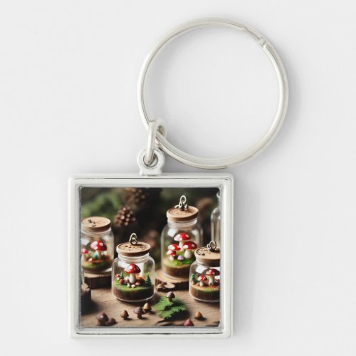 Enchanted Forest Shaker Charm Keychain