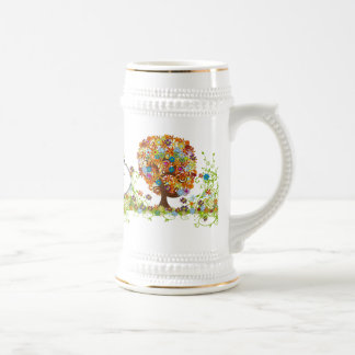 Enchanted Forest Side Branch Wedding Beer Stein