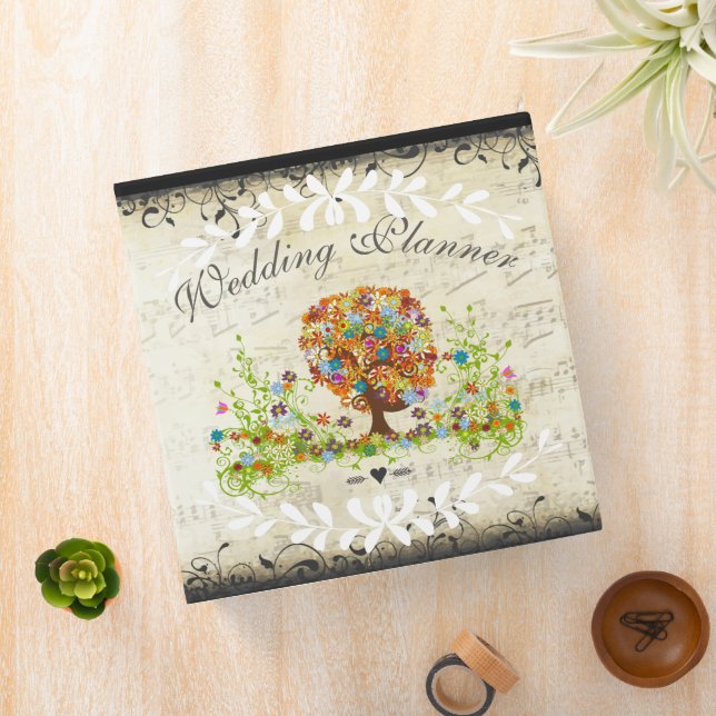 Enchanted Forest Side Branch Wedding Binder (In Situ)