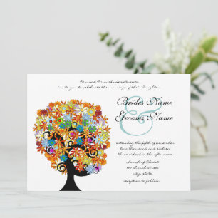 Enchanted Forest Side Branch Wedding Invitations
