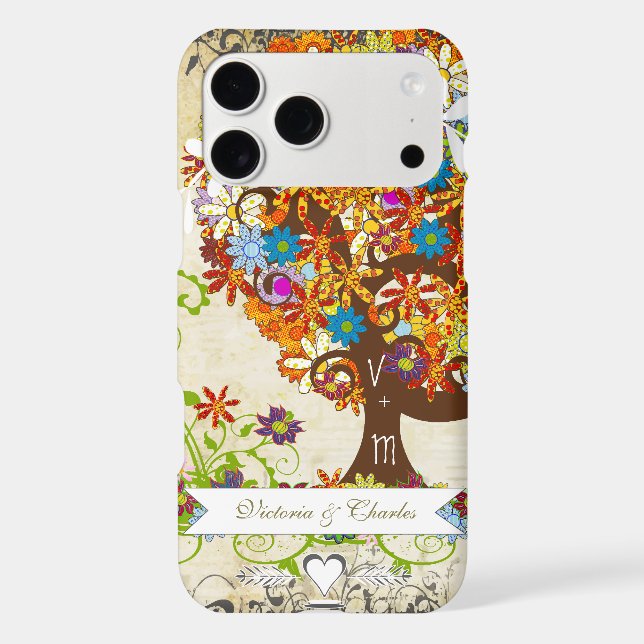Enchanted Forest Side Branch Wedding Iphone Case (Back)