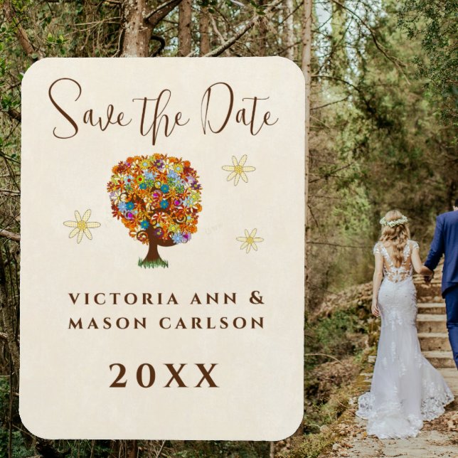 Enchanted Forest Side Branch Wedding Magnet (Creator Uploaded)