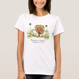 Enchanted Forest Side Branch Wedding T-Shirt