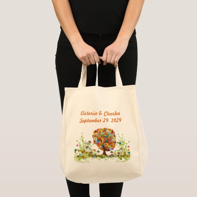 Enchanted Forest Side Branch Wedding Tote Bag (Front (Product))