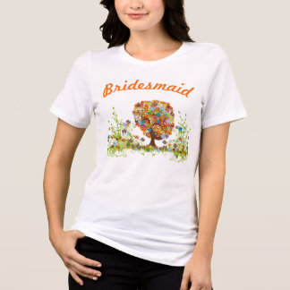 Enchanted Forest Side Branch Wedding Tri-Blend Shirt
