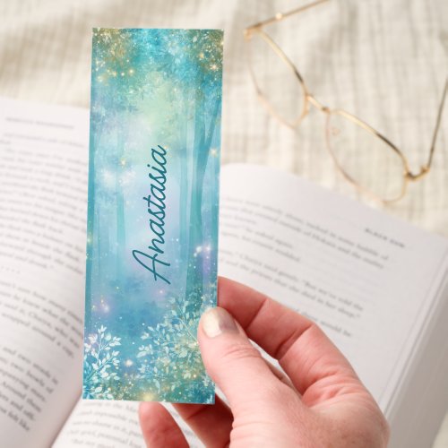 Pretty Bookmarks 8 Enchanted Forest Sparkle Scene Bookmarks