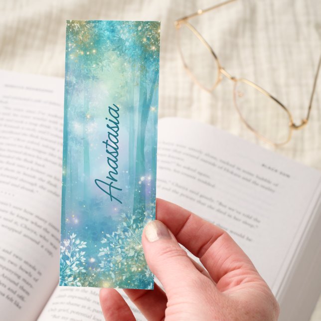 Enchanted Forest Sparkle Scene Bookmarks (Hand)