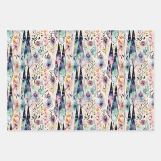 Enchanted Forest Spirits Wrapping Paper Sheets