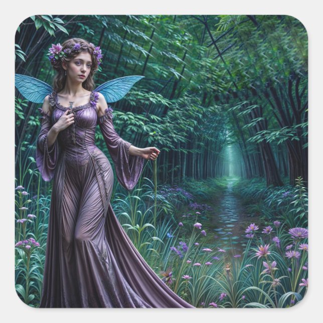 Enchanted Forest Square Sticker (Front)