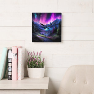 Enchanted Forest Square Wall Clock