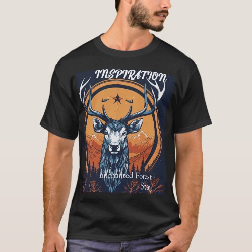 Enchanted Forest Stag T_Shirt