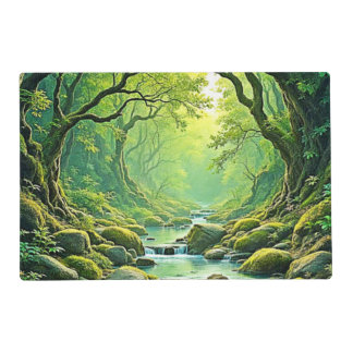 Enchanted Forest Stream Design Placemat