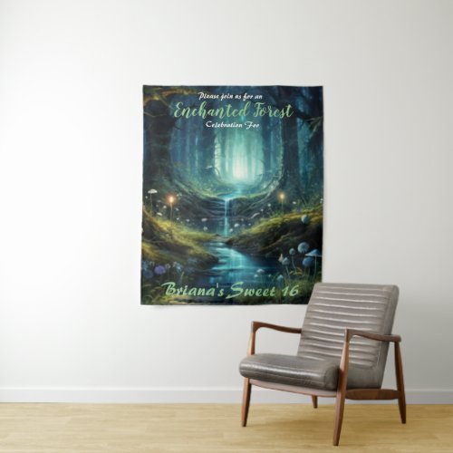 Enchanted Forest Sweet 16 Tapestry