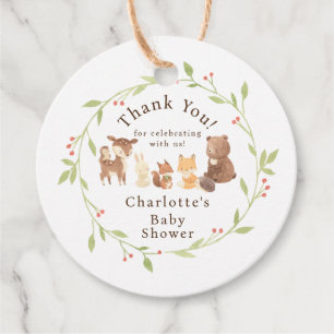 Enchanted Forest Thank You Favor Tags