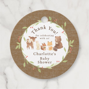Enchanted Forest Thank You Favor Tags