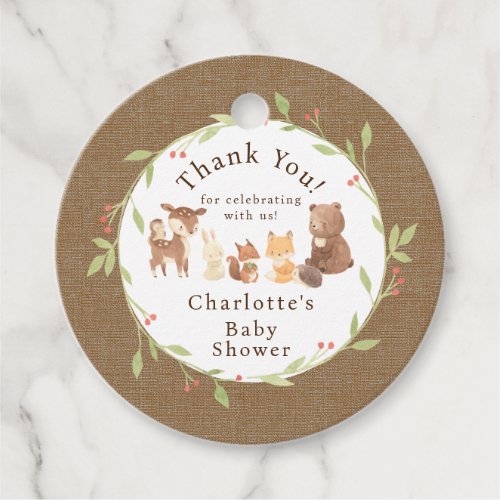Enchanted Forest Thank You Favor Tags