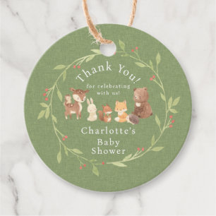 Enchanted Forest Thank You Favor Tags