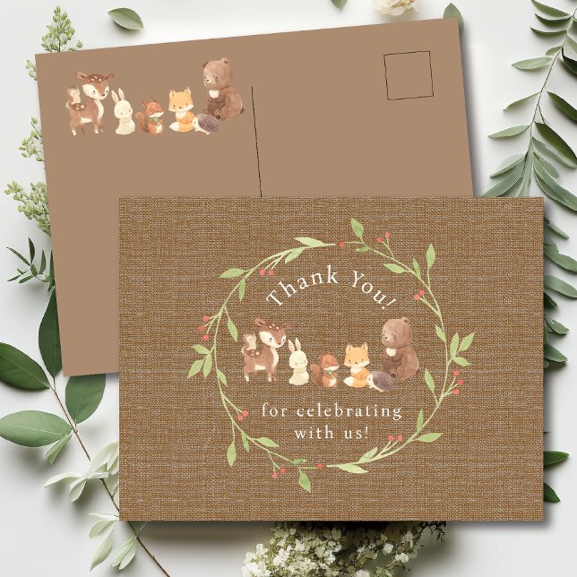 Enchanted Forest Thank You Postcard (Creator Uploaded)