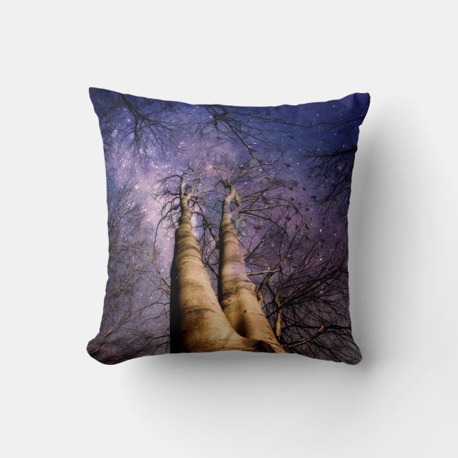 Enchanted Forest Throw Pillow (Front)